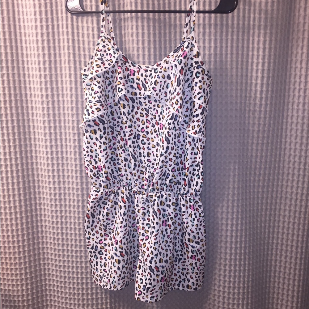 🛍 Multicolor Cheetah Print Design Romper - Picture 1 of 3